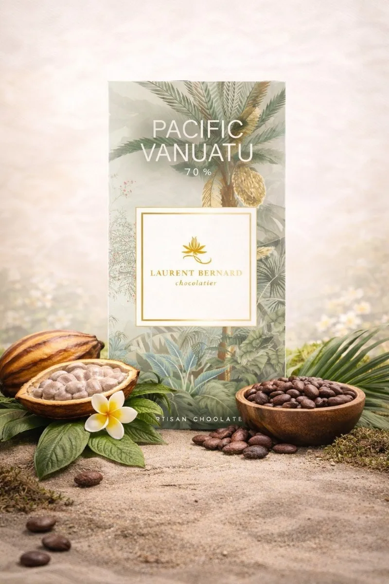 Laurent Bernard Chocolatier Pacific 70 percent dark chocolate bar single origin artisan cocoa Singapore