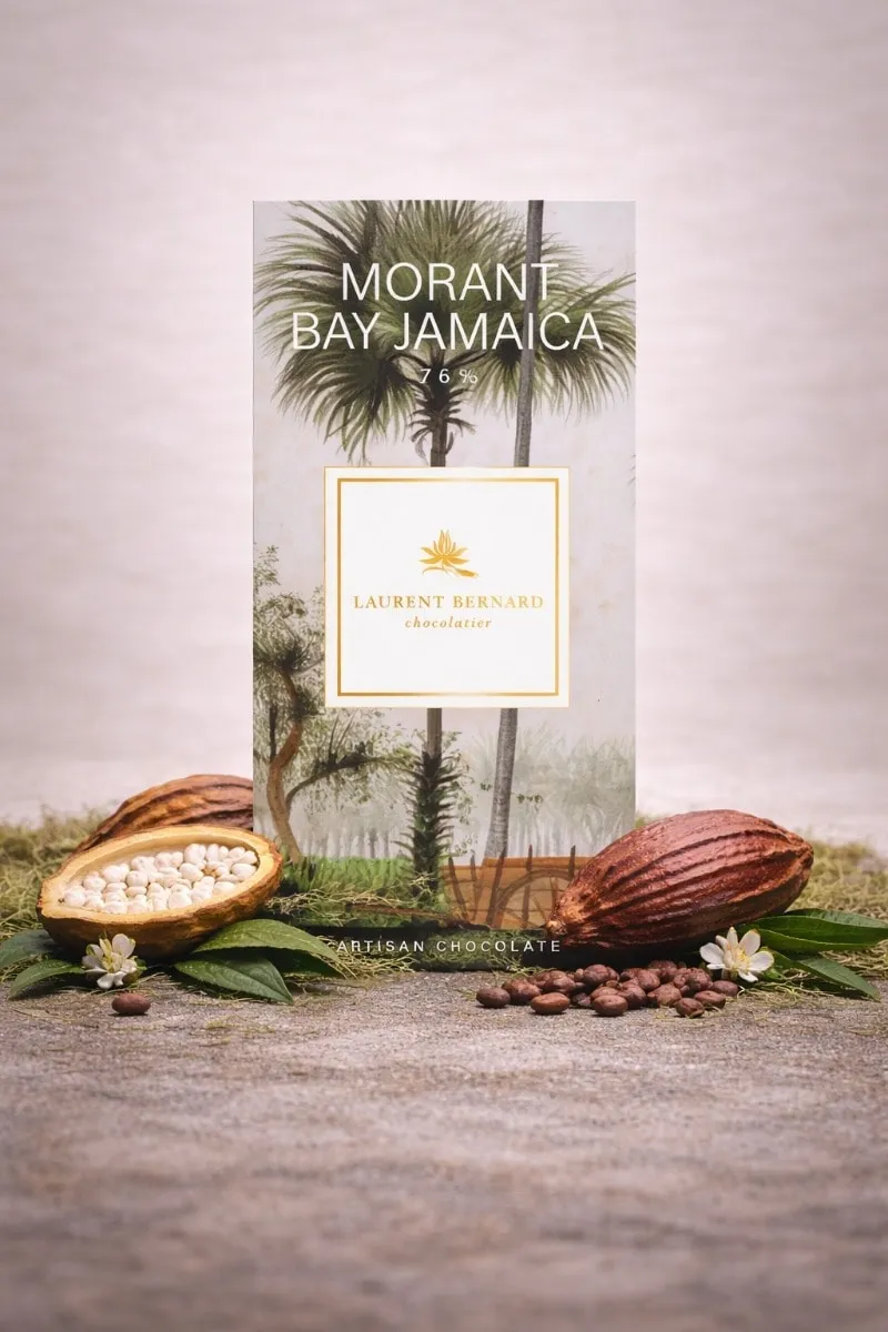 Laurent Bernard Chocolatier Morant Bay 76 percent dark chocolate bar single origin artisan cocoa Singapore
