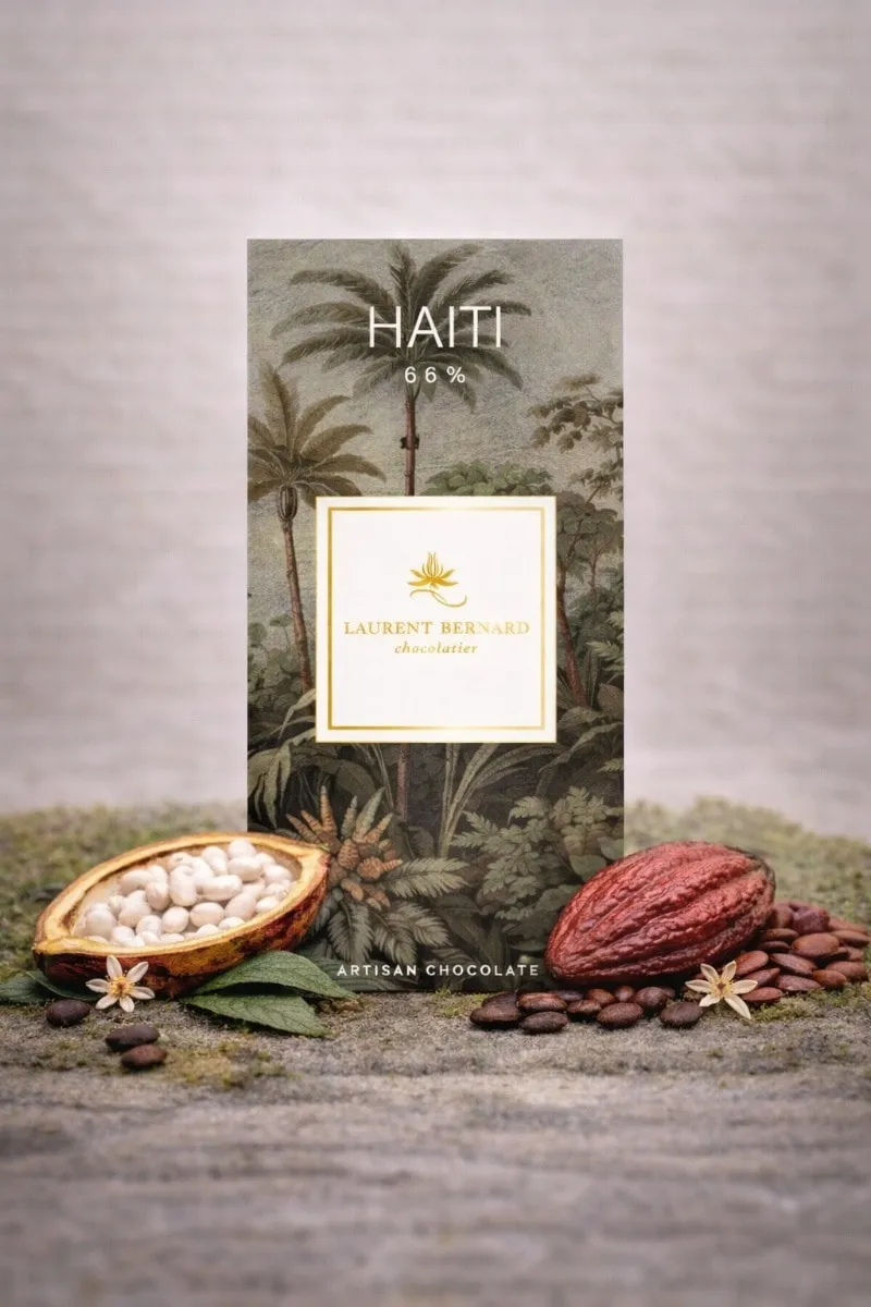 Laurent Bernard Chocolatier Haiti 66 percent dark chocolate bar single origin artisan cocoa Singapore
