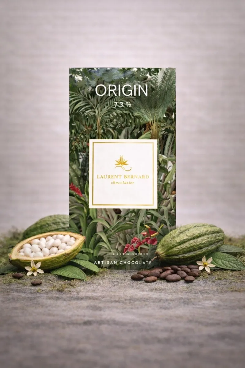 Laurent Bernard Chocolatier Origin 73 percent dark chocolate bar single origin artisan cocoa Singapore