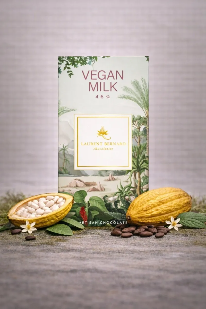Laurent Bernard Chocolatier vegan milk chocolate bar dairy free single origin artisan cocoa Singapore